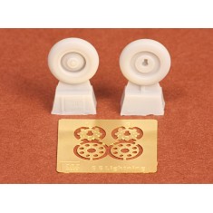 1/72 BAC/EE Lightning F.2A/F.6 Wheels for Airfix kit (2 Sets: Resin+PE)