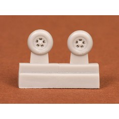 1/72 Supermarine Spitfire Wheel Set (5-Spoke Disc) for Mk.I, Mk.II, Mk.V