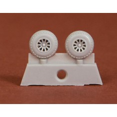 1/72 P-51 Mustang Wheel Set (block tread) for Airfix kits
