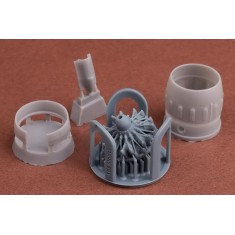 1/72 Bloch MB 151 & 152 Engine with Cowling set for Dora Wings