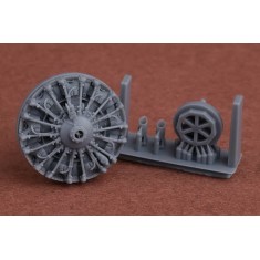 1/72 Finnish Brewster B-239 Engine and Exhaust set for Hasegawa/Hobby2000 kits
