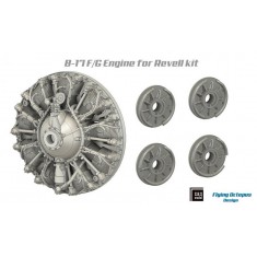 1/72 B-17F/G Engine Set for Revell Kit (4pcs)