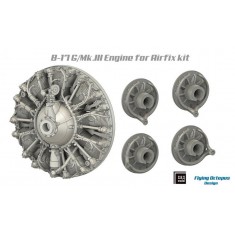 1/72 B-17G/Mk.III Engine Set for Airfix Kit (4pcs)
