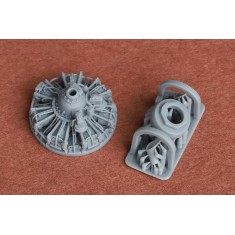 1/72 Grumman F4F-3 Wildcat Engine and Exhaust Set for Arma Hobby Kit