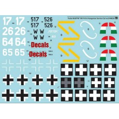 Decals for 1/48 Focke-Wulf Fw-190 F-8 in Hungarian Service