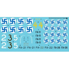 Decals for 1/48 Fiat G.50 Freccia in Finnish Service