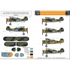 1/72 Gloster Gladiator Mk.II in Finnish Service Decals for Airfix kit