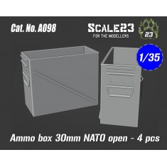 1/35 Ammo Box 30mm Nato Open (4pcs)