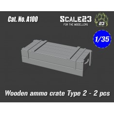 1/35 Wooden Ammo Crate Type 2 (2pcs)