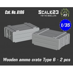 1/35 Wooden Ammo Crate Type 6 (2pcs)