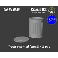 1/35 Trash Can and Lid #Small (2pcs)