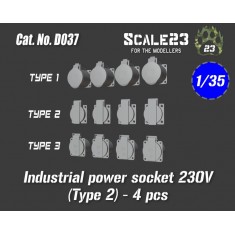 1/35 Industrial Power Socket 230V Type 2 (4pcs)