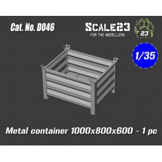 1/35 Metal Container 1000 x 800 x 600 (1pc)