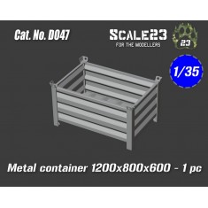 1/35 Metal Container 1200 x 800 x 600 (1pc)