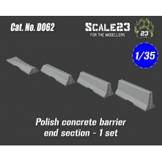 1/35 Polish Concrete Barrier U-14B Ending Section (1 Set)