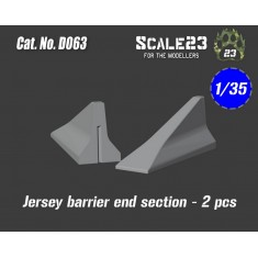 1/35 Jersey Barrier Ending Section (2pcs)