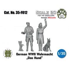 1/35 WWII German Wehrmacht Das Hund (2 figures and dogs)