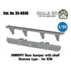 1/35 HMMWV Rear Bumper with Shelf Dumvee type for ICM kits
