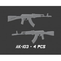 1/35 AK-103 Assault Rifle (4pcs)