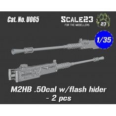 1/35 IDF M2Hb .50 Cal with Flash Hider (2pcs)