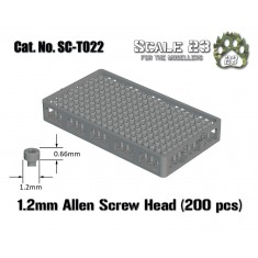 1.2mm Socket Head Screws (200pcs, 3D Printed)