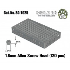 1.8mm Socket Head Screws (120pcs, 3D Printed)