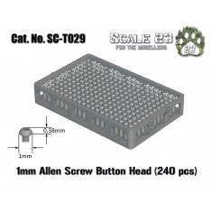 1mm Button Head Socket Screws (240pcs, 3D Printed)