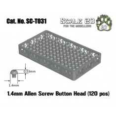 1.4mm Button Head Socket Screws (120pcs, 3D Printed)