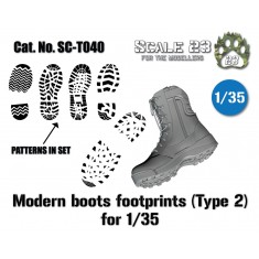 1/35 Modern Boot Footprint Tool (Type 2, 3D Printed)