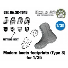 1/35 Modern Boot Footprint Tool (Type 3, 3D Printed)