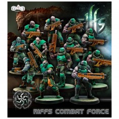 1/48 (35mm Scale) Fallen Frontiers Combat Forces Riff Figures Set