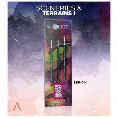 Sceneries & Terrains I - Round Pointed Brushes for Sceneries & Terrains (3pcs)