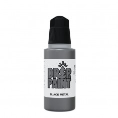 Drop & Paint Range Acrylic Colour - Black Metal (17ml)