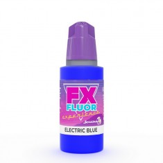 Acrylic Fluorescent Paint - Electric Blue (17ml, Matt Finish)
