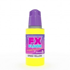 Acrylic Fluorescent Paint - Speed Yellow (17ml, Matt Finish)