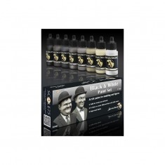 Acrylic Paints Set - Black and White (8 x 17ml)
