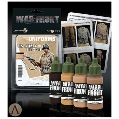 Acrylic Paints Set - US Army Uniforms 1942-1944 (4 x 17ml)