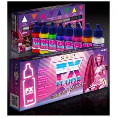 Acrylic Paint Set - FX Fluor Experience (8x 17ml, matt finish)