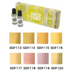 Drop & Paint Range Acrylic Colours Set - Goldeneye (Each: 17ml, 8 Bottles)