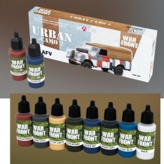 Acrylic Paints for AFV - War Front #Urbna Camo 2 (8x 17ml)