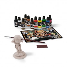 Acrylic Paint Set w/Figure - Steam War Smog Rider Starter Set