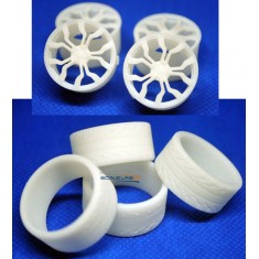 1/24 21'' R8 Wheels with Resin Tyres