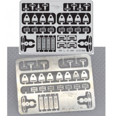 1/24 Double Seatbelt Buckles Photo-etch sheets