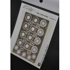 1/24 14mm PE Brake set Type C for Fujimi/Aoshima/Tamiya kits