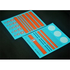 1/24 Gulf Oil Logo and Stripe Decal