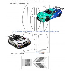 1/24 BMW M6 GT3 Window Mask with Falken Stripes