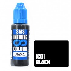 Water-based Urethane Paint - Infinite Colour #BLACK (20ml)
