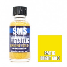 Acrylic Lacquer Paint - Metallic Bright Gold (30ml)