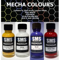 Acrylic Lacquer Paint Set - Mecha Colour (4 x 30ml)