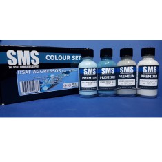 Acrylic Lacquer Paint Set - USAF Aggressor F15-F16 Colours (4 x30ml)